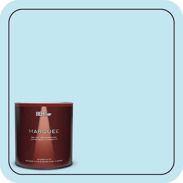 BEHR MARQUEE 1 qt. #530A-2 Skylark Matte Interior Paint & Primer