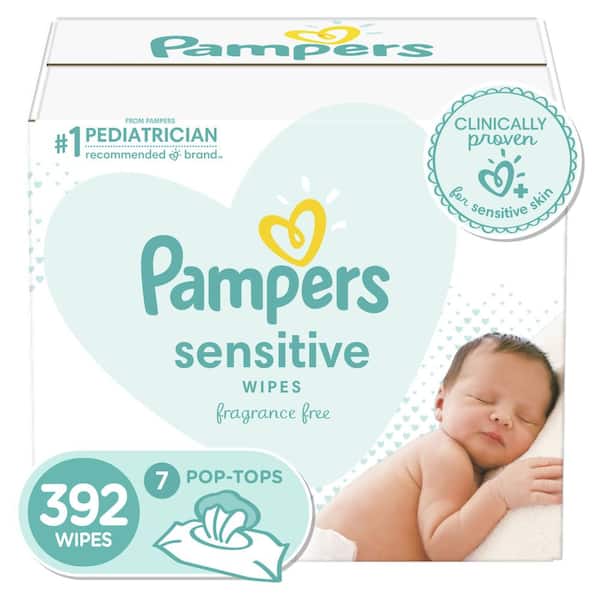 Pampers Sensitive Baby Wipes (7-Pack, 392-Count)