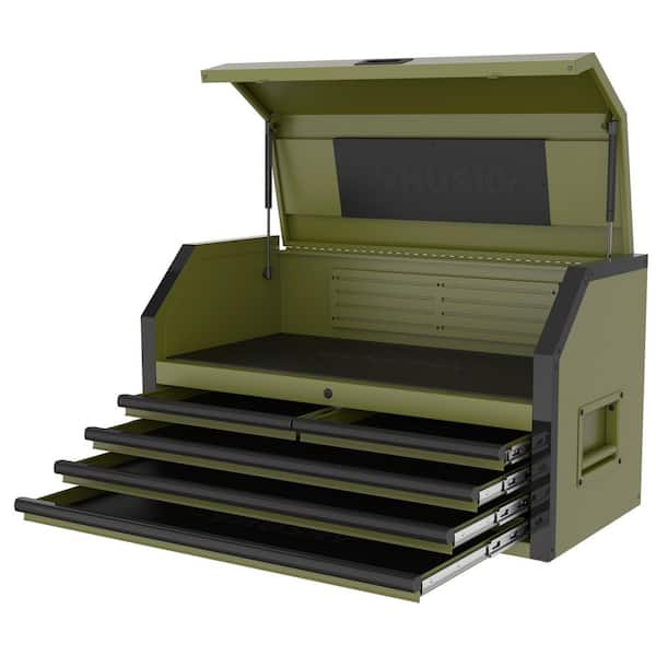Husky Heavy-Duty 42 in. W x 20 in. D 5-Drawer Matte Army Green Top