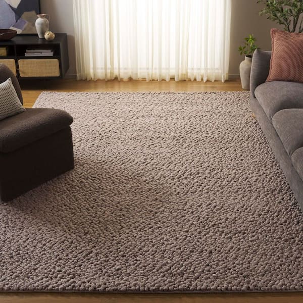 Natura 8 ft. x 10 ft. Taupe Modern Solid Area Rug