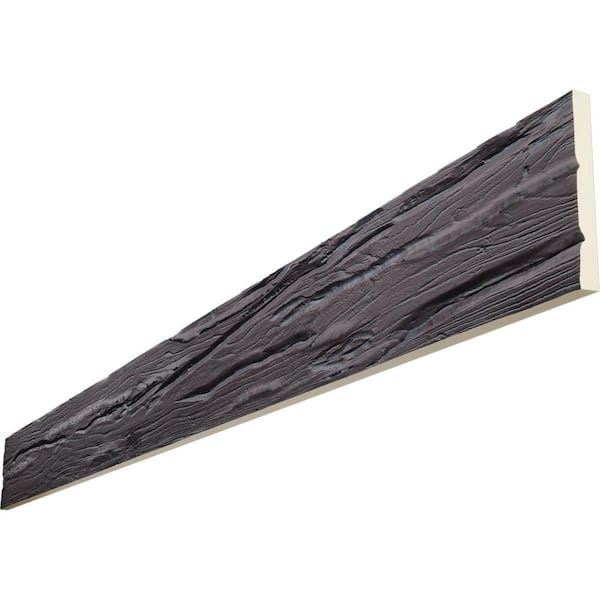 Ekena Millwork Endurathane 1 in. H x 4 in. W x 8 ft. L Riverwood Sangria Faux Wood Beam Plank