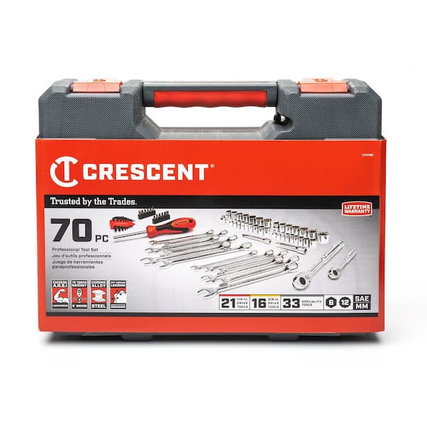 Crescent 1/4 in. and 3/8 in. Drive 6 and 12-Point Standard and