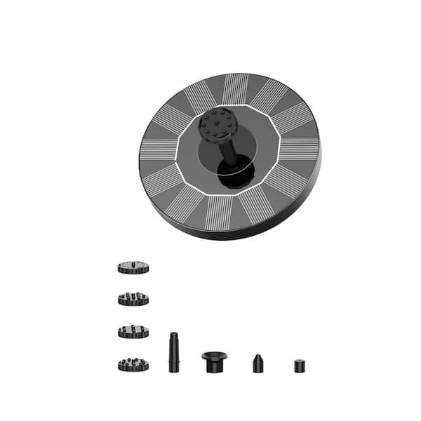 Solar Bird Bath Fountain Pump, Solar Bird Bath Fountain Pump with 6 Nozzles