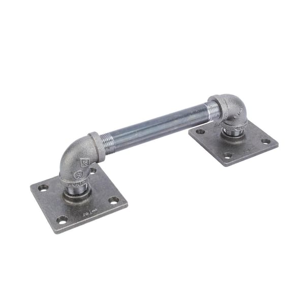 PIPE DECOR Heavy Duty Industrial Pipe Barn Door Handle/Pull, 10 ½ in. Long, 3 in. Wide