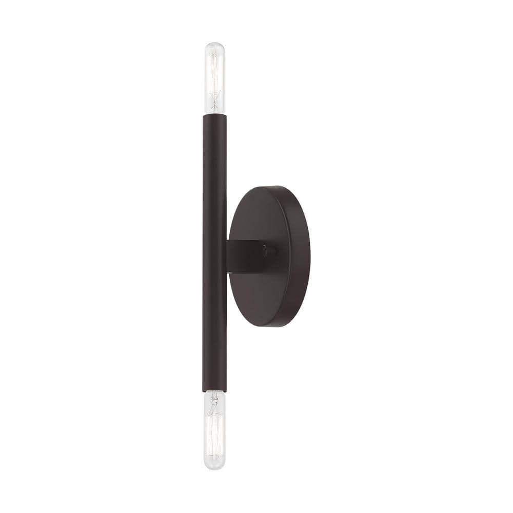 Copenhagen Industrial Bronze 2-Light ADA Wall Sconce