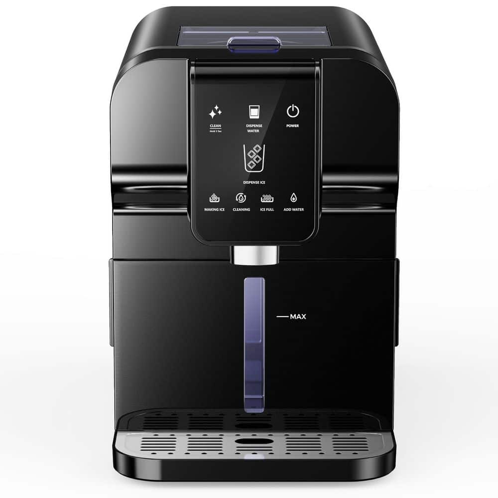 7 in. 33 lb. Nugget ice Countertop Portable Ice Maker in Black Finish with Automatic Ice Dispense price history on PriceWatchPro
