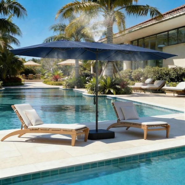 clearence sunbrella patio umbrellas Sunbrella Pagoda Umbrella with Push-Lift