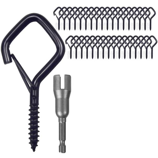 3.5 Inch Bronze Metal Turtle Leaf Indoor Outdoor Ceiling Wall Hooks for Hanging Plants Lanterns 2-Pack