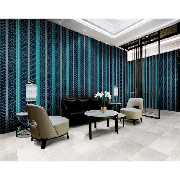 Artistic Reflections Haze 2 in. x 20 in. Glazed Ceramic Undulated Wall Tile (586.88 sq. ft./Pallet)