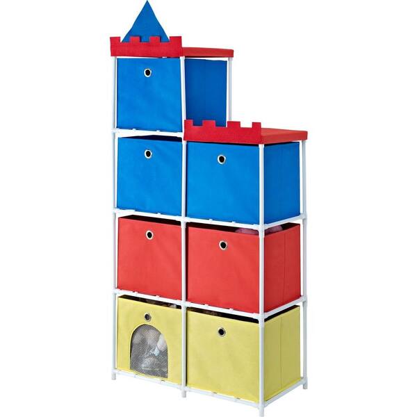 Altra Furniture 7-Bin Storage Unit with Castle Theme