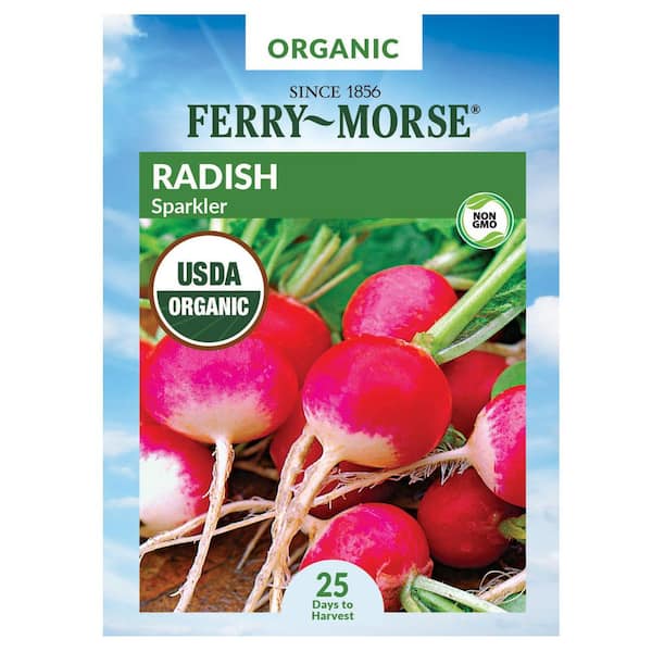 Organic Radish Sparkler Vegetable Seed