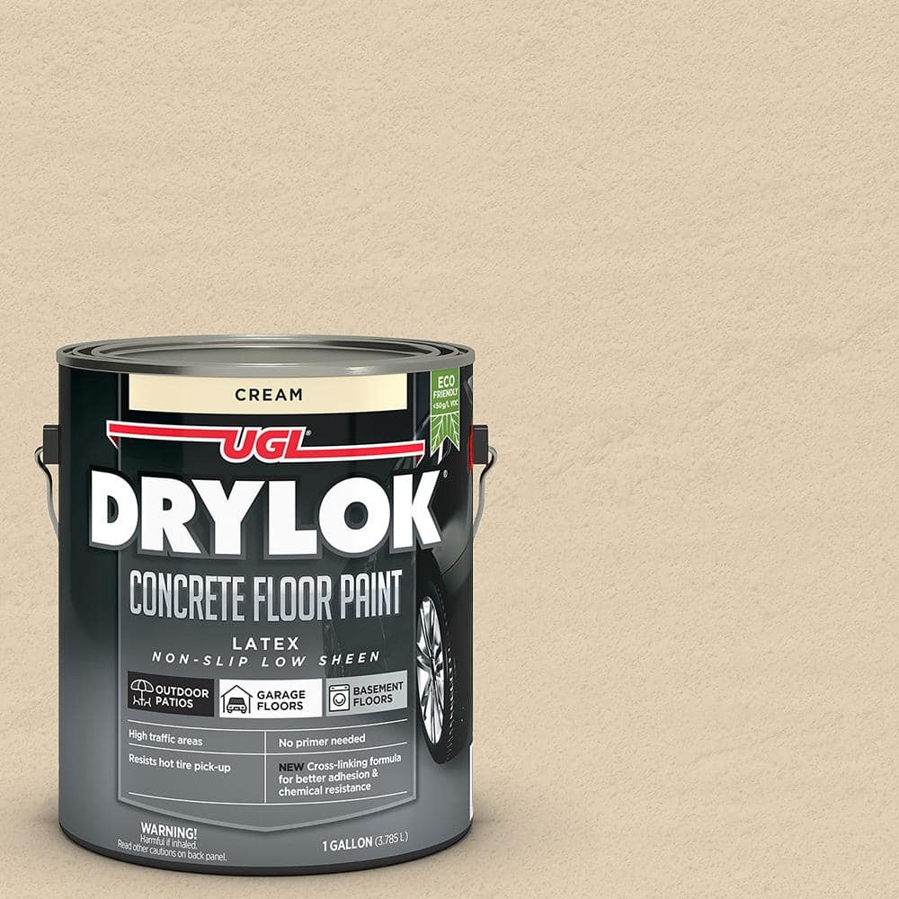 DRYLOK 1 gal. Cream Low Sheen Latex Interior/Exterior Concrete Floor