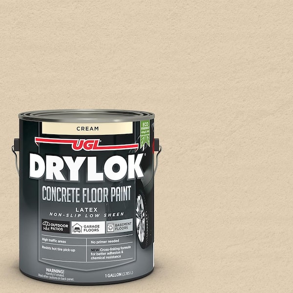 DRYLOK 1 gal. Cream Low Sheen Latex Interior/Exterior Concrete Floor Paint