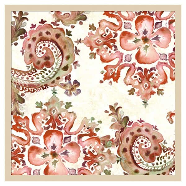 Amanti Art Artisan Medallion Pattern II by Tre Sorelle Studios 25 in. W x 25 in. H. Wood Framed Wall Art Print Framed in Brown