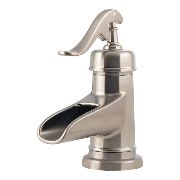 Pfister Ashfield 4 in. Centerset Single-Handle Bathroom Faucet in Brushed Nickel