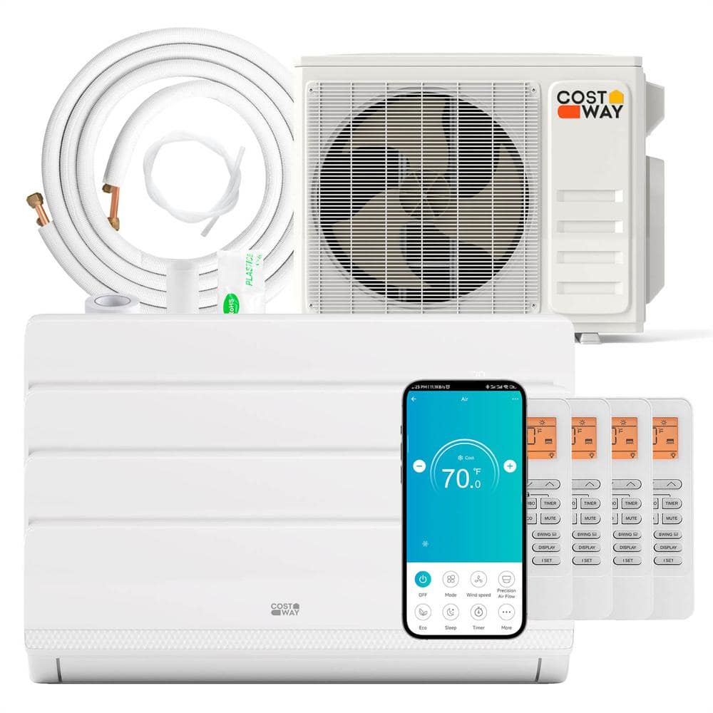 36K BTU 4 Zone 9K 18K BTU 19 SEER2 Mini Split Air Conditioner Work with Alexa price history on PriceWatchPro