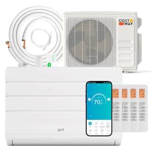 36K BTU 4 Zone 9K BTU 19 SEER2 Mini Split Air Conditioner Work with Alexa