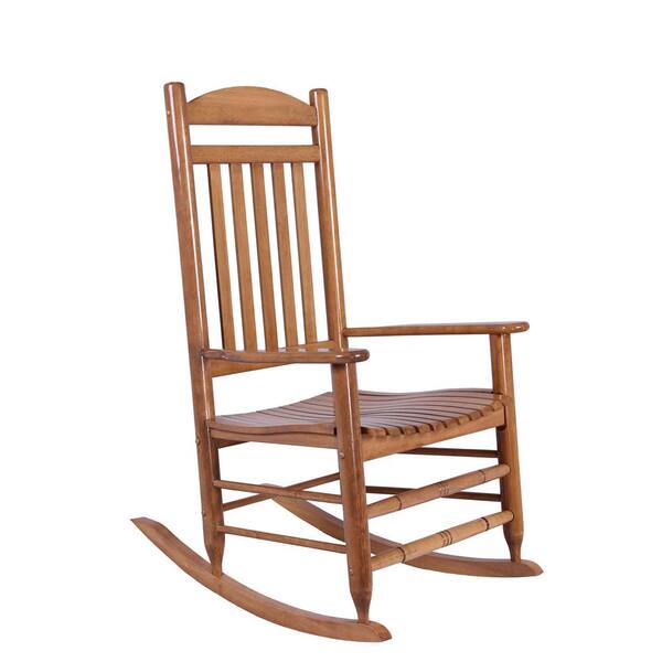 Hampton Bay Natural Wood Rocking Chair