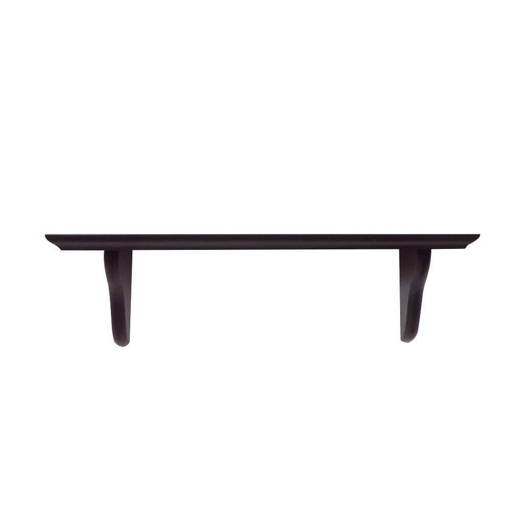 16 in. W x 5 in. D Profile Espresso Decorative Wall Shelf Kit