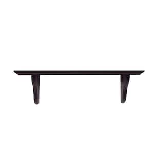 16 in. W x 5 in. D Profile Espresso Decorative Wall Shelf Kit