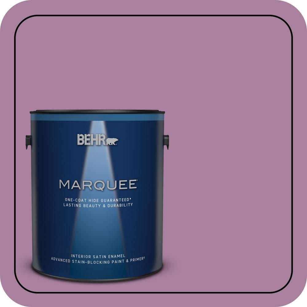 1 gal. #M110-5 Amazonian Orchid One-Coat Hide Satin Enamel Interior Paint & Primer product image for price tracking
