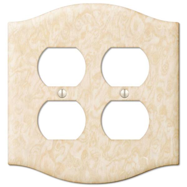 Creative Accents Yellow 2-Gang Duplex Outlet Wall Plate