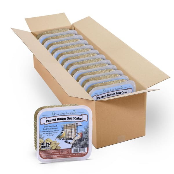12 oz. Peanut Butter Suet Cake for Wild Birds (12 Pack)