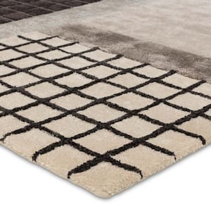 Bretton Gray 6 ft. x 9 ft. Abstract Area Rug