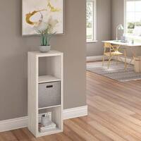 ClosetMaid 43.98 in. H x 15.87 in. W x 13.50 in. D Bleached Walnut Wood Large 3-Cube Organizer 4543