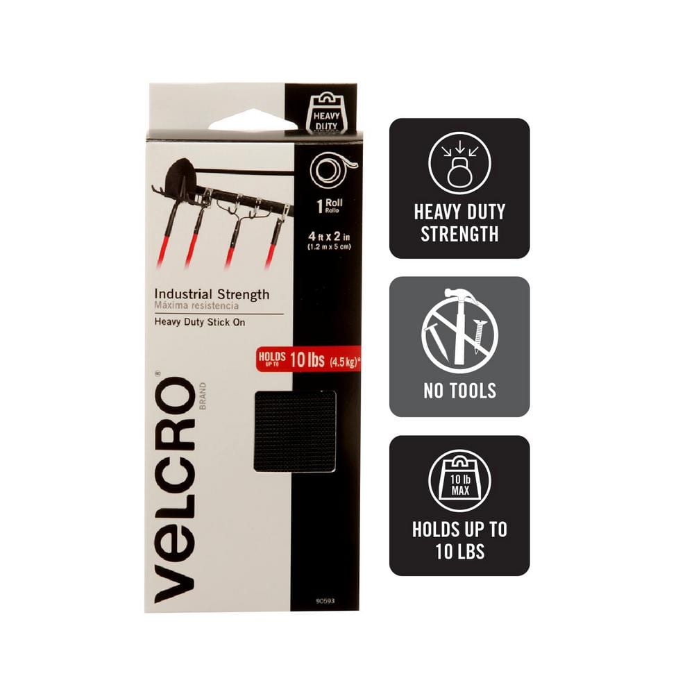 VELCRO® Brand HOOK Sheet 12 Wide Industrial Adhesive Backed - BY THE FOOT