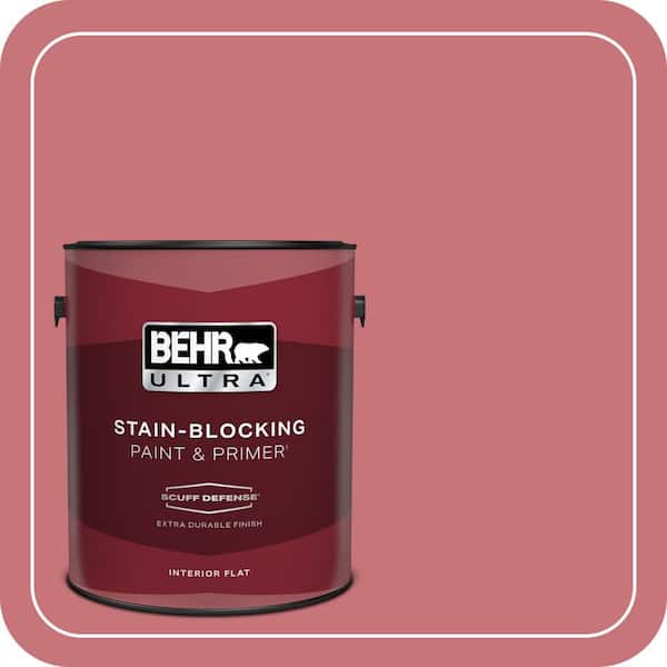 BEHR ULTRA 1 gal. #140D-5 Rose Chintz Extra Durable Flat Interior Paint & Primer