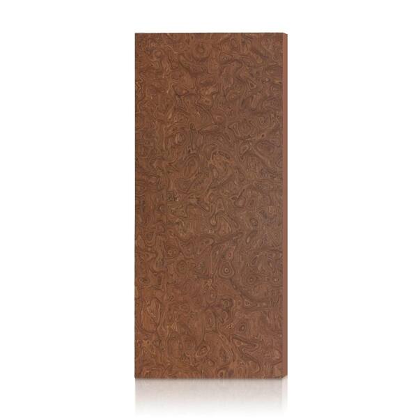 24 in. x 88 in. Dark Walnut Smooth Flush Hollow Core Veneer Composite Interior Door Slab
