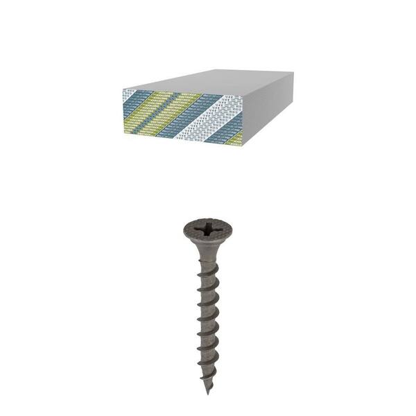 1/2 in. x 4 ft. x 8 ft. UltraLight Drywall and #6 x 1-1/4 in. Phillips Bugle Head Drywall Screw (25 lbs.) Combo