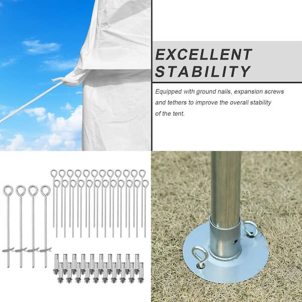 Aoodor 26 ft. x 20 ft. Large Wedding Party Tent Commercial