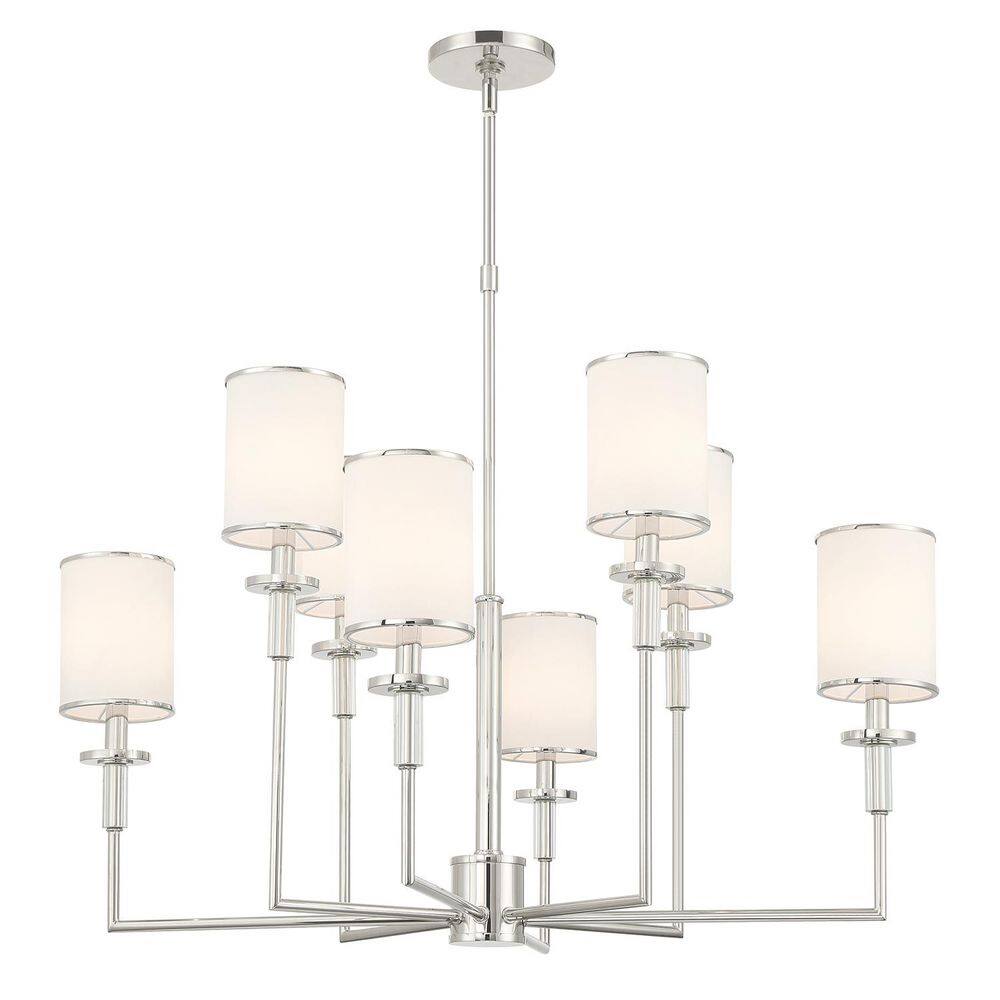 33.25 in. 8 Light Polished Nickel Chandelier price history on PriceWatchPro