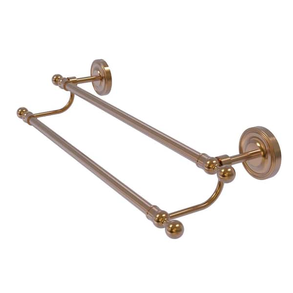 Allied Brass Regal Collection 18 in. Wall Mounted Double Towel Bar in Brushed Bronze
