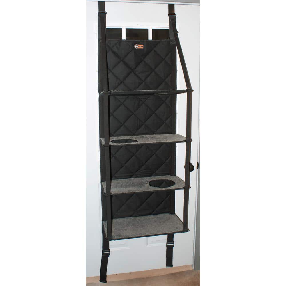 Gray 4-Story Hanging Cat Tree with Fleece Shelves