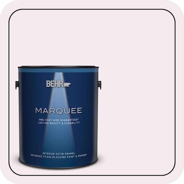 BEHR MARQUEE 1 gal. #690C-1 Sweet Illusion Satin Enamel Interior Paint & Primer