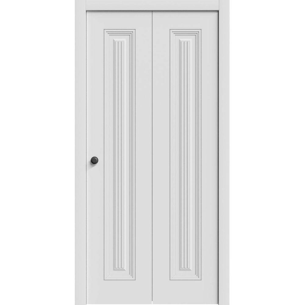 Sartodoors 7888 72 in. x 84 in. Sold Core White Enamel Color Wood