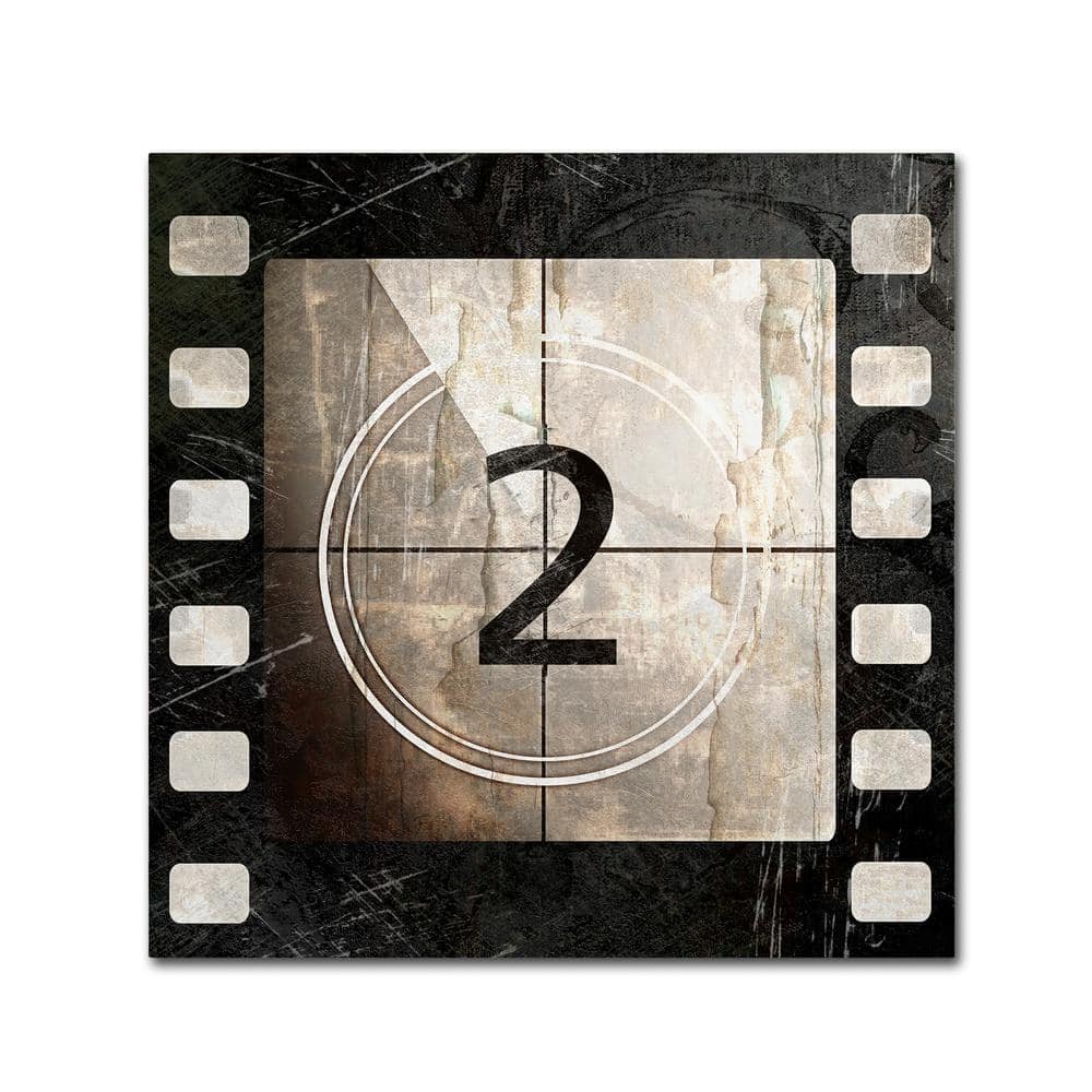 Vintage Countdown II Black and Brown Wrapped Canvas Wall Art