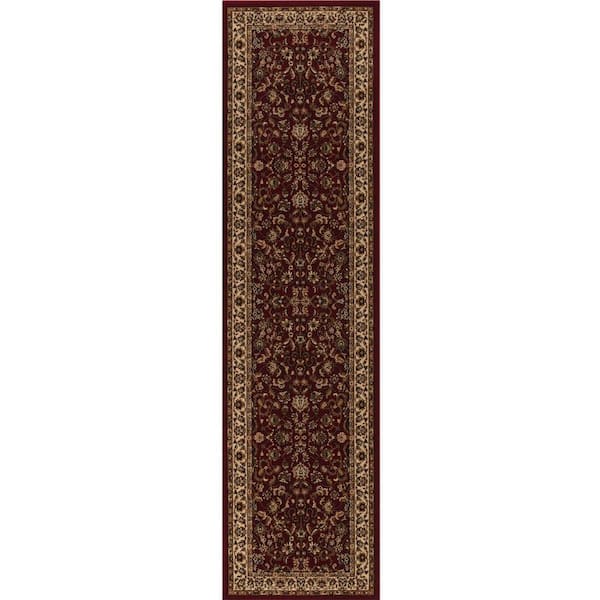 Concord Global Trading Persian Classics Kashan Red 2 ft. x 8 ft. Runner Rug