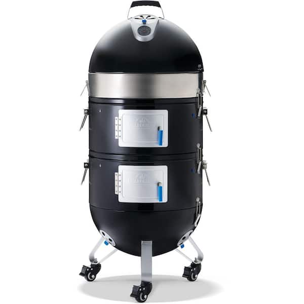 Apollo 22 Charcoal Water Smoker in Black