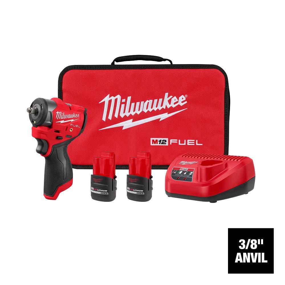 M12 FUEL 12V Lithium-Ion Brushless Cordless 3/8 in. Subcompact Impact Wrench w/ Friction Ring Kit price history on PriceWatchPro