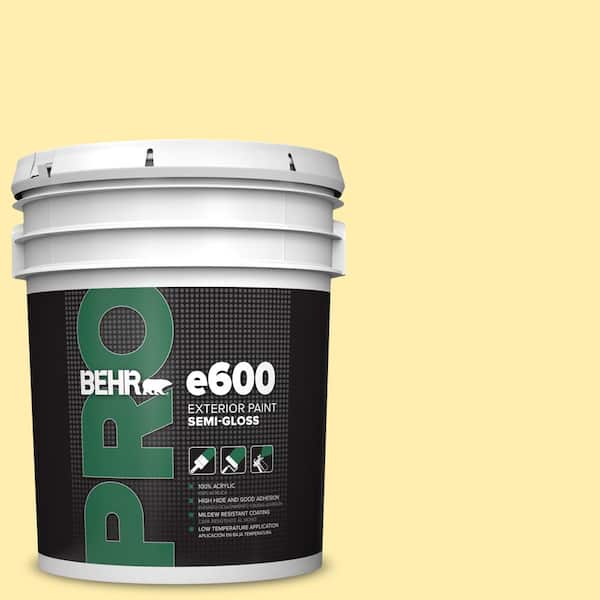BEHR PRO 5 gal. #ICC-50 Joyous Semi-Gloss Exterior Paint