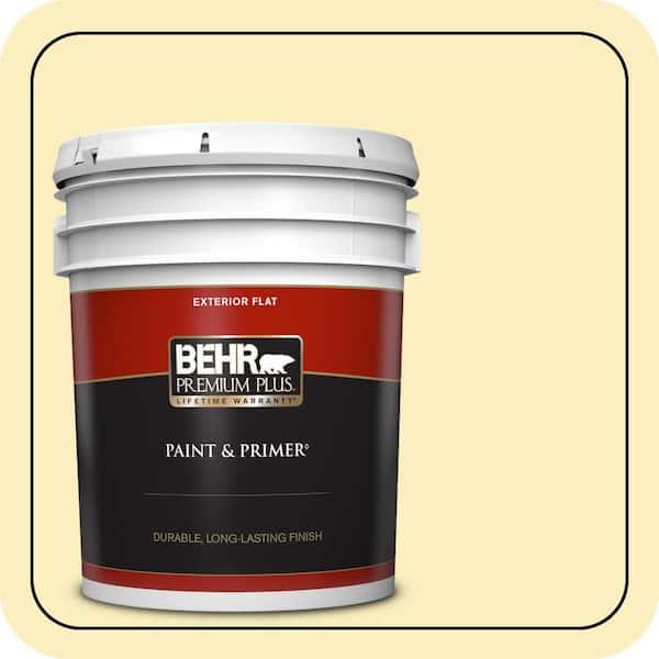 BEHR PREMIUM PLUS 5 gal. #380C-3 Moon Dance Flat Exterior Paint & Primer