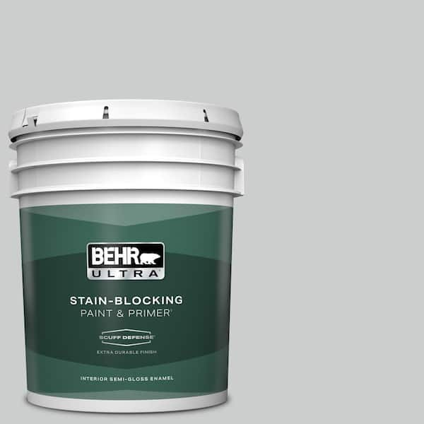 BEHR ULTRA 5 gal. #N500-2 Loft Space Extra Durable Semi-Gloss Enamel Interior Paint & Primer