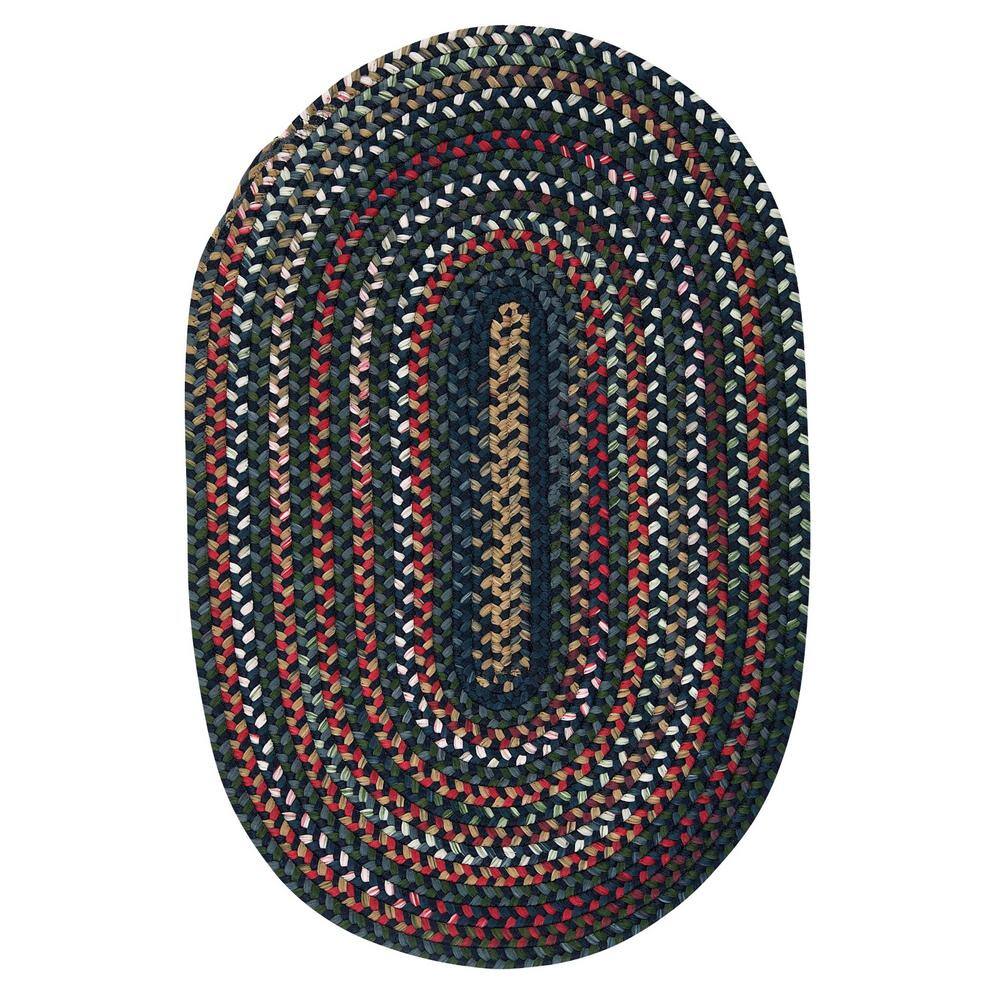 Chestnut Knoll Baltic Blue 2 ft. x 4 ft. Oval Indoor Area Rug