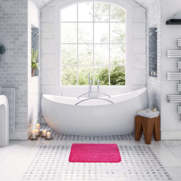Memory Foam Bath Rug, Super Absorbent Bath Mats For Bathroom, Non