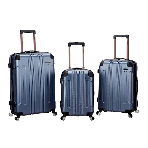Rockland London 3-Piece Hardside Spinner Luggage Set, Blue F190-BLUE ...