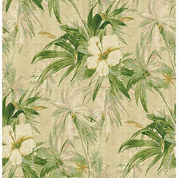 Coastal Garden Floral Jungle Vinyl Peel and Stick Wallpaper Roll (Covers 30.75 sq. ft. )